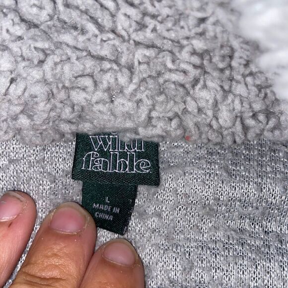 Wild fable 3/4 zip fleece hoodie size large - Picture 4 of 4